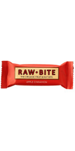 BARRITA MANZANA CANELA 50GR BIO - RAW BITE - 4255919580013