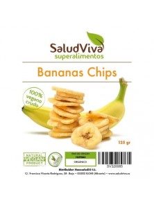 BANANAS CHIPS 125GR BIO - SALUD VIVA - 0012330000001
