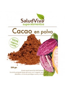 CACAO EN POLVO CRUDO 250GR BIO - SALUD VIVA - 0000680000000