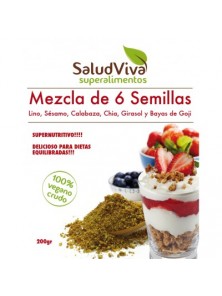 MEZCLA DE 5 SEMILLAS Y GOJI 200GR BIO - SALUD VIVA - 0001060000009