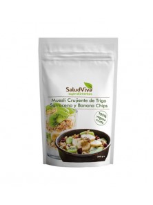 MUESLI CRUJIENTE TRIGO SARRACENO BANANA CHIPS 300GR - SALUD VIVA - 021110000001