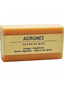 JABON CON MANTECA DE KARITE NARANJA Y POMELO AGRUMES 100GR - SAVON DU MIDI - 4260123740726 no_image