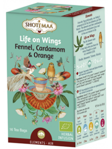 ELEMENT LIFE ON WINGS ( HINOJO CARDAMOMO Y NARANJA) 16 FILTROS - SHOTI MAA - 8717853491542