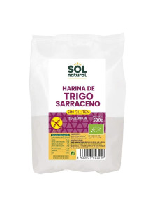 HARINA DE TRIGO SARRACENO SIN GLUTEN 500GR BIO - SOL NATURAL - 8435037803256