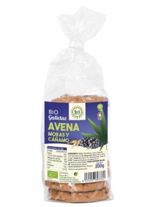 GALLETAS DE AVENA MORAS Y CÁÑAMO BIO 200GR - SOL NATURAL - 8435037803362