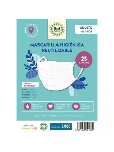 MASCARILLA ALGODON ORGANICO HIGIENICA REUTILIZABLE ADULTO COLOR BLANCO XL - SOL NATURAL - 8435037805762 no_image