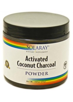 CARBON VEGETAL COCO ACTIVADO  75GR - SOLARAY - 076280426083