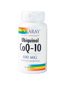COENZIMA Q10 UBIQUINOL 100MG 30 CAPSULAS - SOLARAY - 076280823608