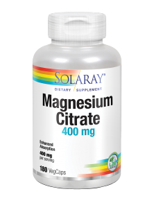MAGNESIO CITRATE 400MG 180 CAPSULAS - SOLARAY - 076280532579 no_image