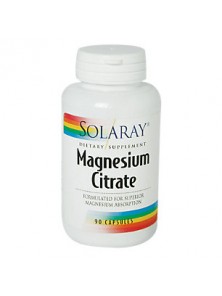 MAGNESIUM CITRATO 90 CAPSULAS - SOLARAY - 076280720815