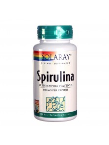 ESPIRULINA 410MG 100 CAPSULAS - SOLARAY - 076280713527 no_image