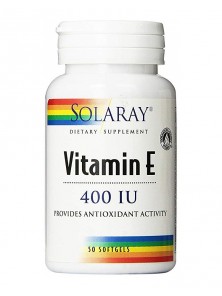 VITAMINA E 400IU 50 PERLAS - SOLARAY - 076280633368
