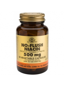 **VITAMINA B3 NIACINA NO RUBORIZANTE  500 MG 50 CÁPSULAS - SOLGAR - 033984019102 no_image