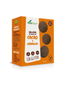 GALLETAS DE AVENA CON CACAO Y NARANJA 200GR - SORIA NATURAL - 8422947400163