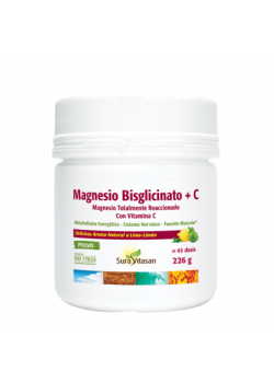 MAGNESIO BISGLICINATO VITAMINA C 226GR - SURAVITASAN - 628747031585