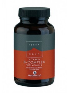 B-COMPLEX CON VITAMINA C 50 CAPSULAS VEGETALES - TERRANOVA - 5060203790196 no_image