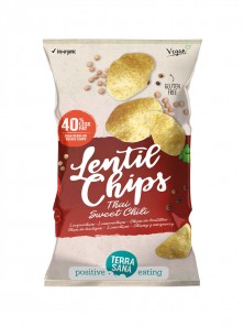 CHIPS LENTEJAS THAI CON CHILI DULCE 75GR BIO - TERRASANA - 8713576002683