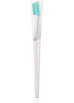 CEPILLO DE DIENTES BIOPLASTICO CABEZAL REMOVIBLE DUREZA SUAVE COLOR GRIS - TIOMATIK - 4260453530486