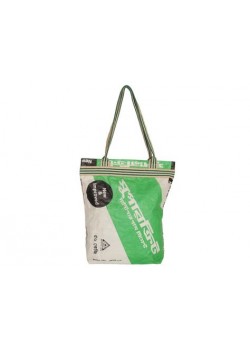 BOLSA SACO CEMENTO RECICLADO VERDE CON FORRO ALGODON - TURTLE BAGS - 5060175230683