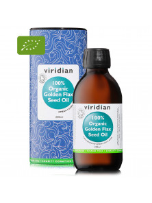 100% ACEITE DE LINO DORADO BIO 200ML - VIRIDIAN - 5060003595052