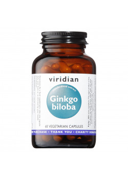 GINKGO BILOBA EXTRACTO ESTANDARIZADO DE HOJA (60) VEG CAPS - VIRIDIAN - 5060003598268
