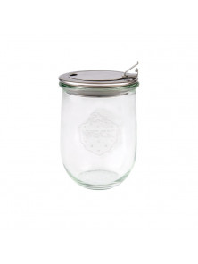 TARRO DE VIDRIO TULIP CON TAPA ABATIBLE WECK 1,06 L - WECK - 4037839414407 no_image